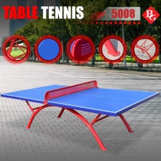 B&G Table Tennis Table โต๊ะปิงปองมาตรฐานแข่งขัน รุ่น 5008 ขนาดมาตรฐานมาพร้อมตาข่ายสแตนเลส กันน้ำสามารถเล่นกลางเเจ้งได้